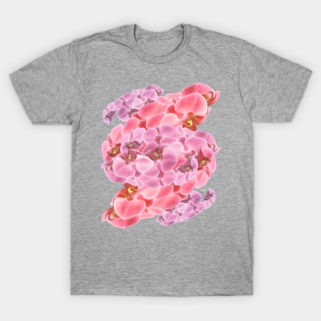 Orchid Blossoms T-Shirt by badlydrawnbabe